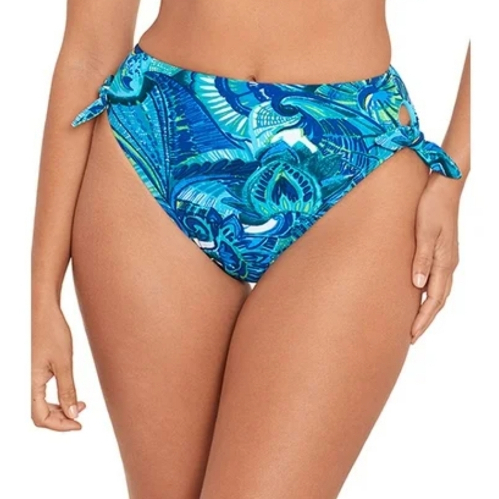 SKINNY DIPPERS | Conch Flash Blue Bikini Bottom L
